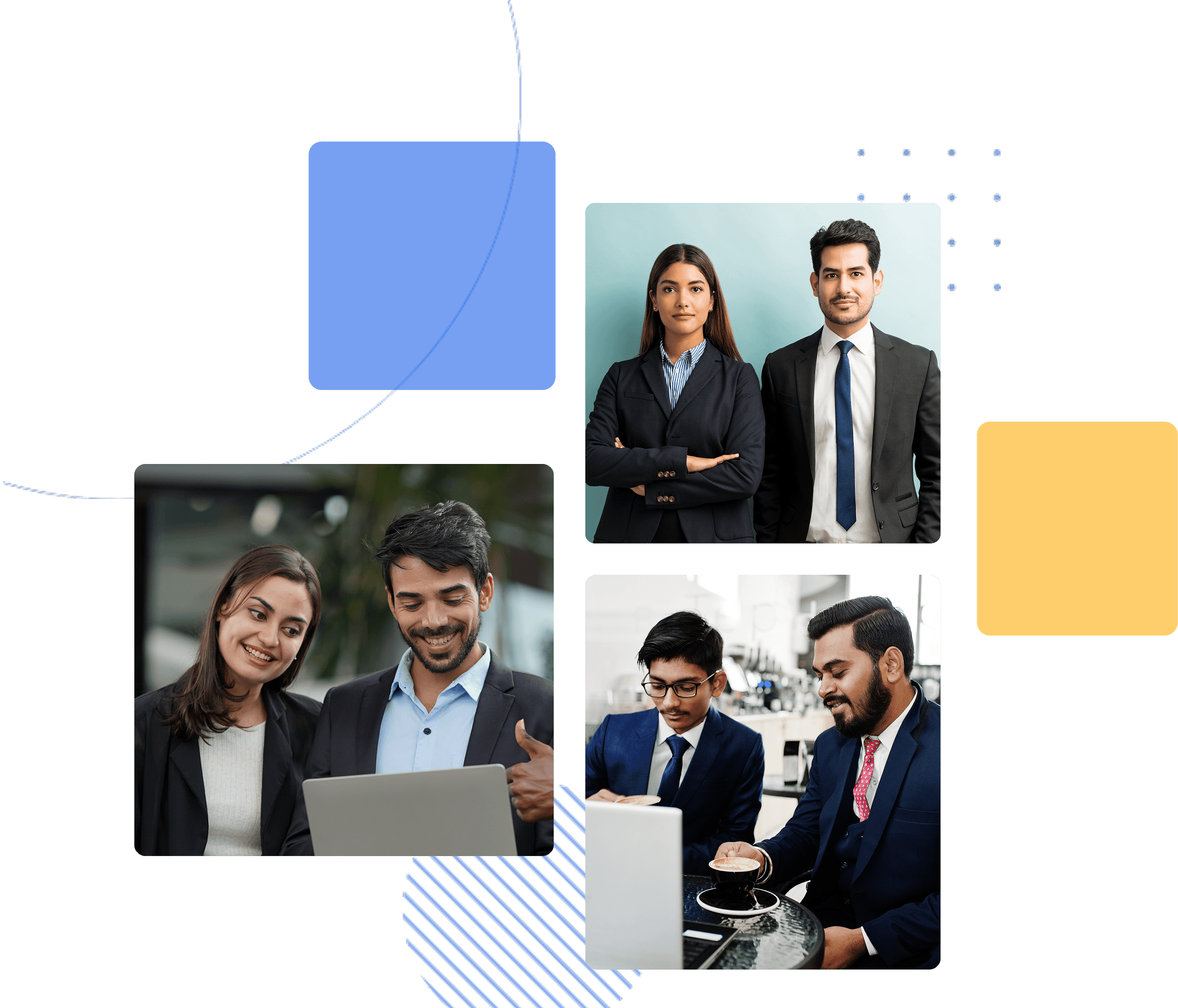 Industry professionals working together